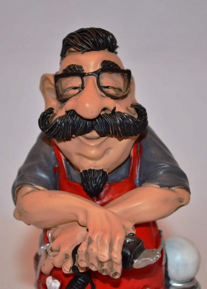 CARICATURA DI MESTIERE “BARBIERE” LES ALPES - immagine 3