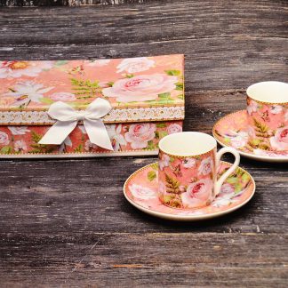 SET 2 TAZZE CAFFE “ROSE” D14810 HENRIETTE (PROMO)