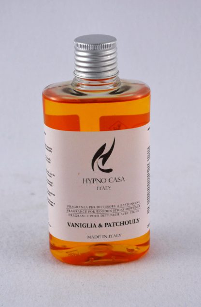 RICARIA PER DIFFUSORI A BASTONCINI ML. 200 "VANIGLIA & PATCHOULY" HYPNO CASA