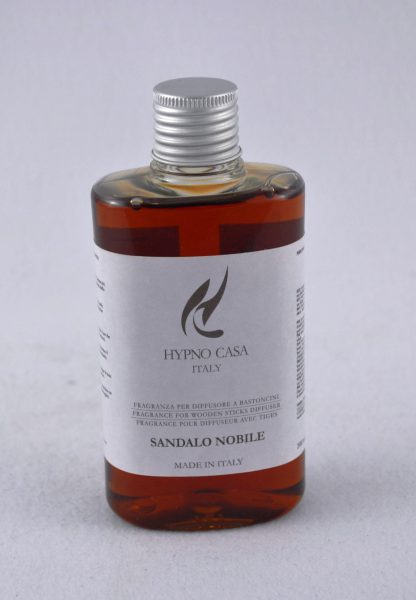 Ricarica colorata per diffusore a bastoncino 200 ml "sandalo nobile" hypno casa