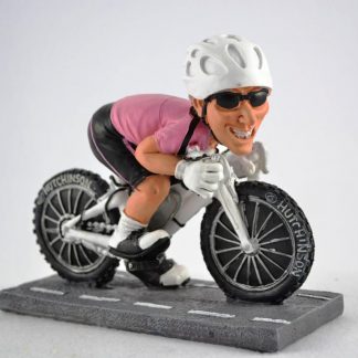 CARICATURA MESTIERE “CICLISTA” IN MAGLIA ROSA SMI