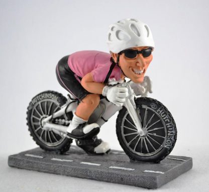 CARICATURA MESTIERE “CICLISTA” IN MAGLIA ROSA SMI