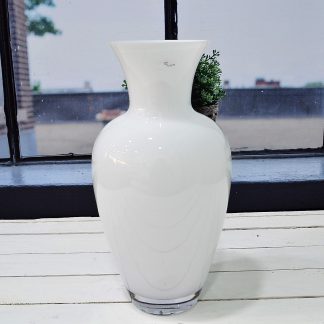 VASO “OBOE” H. 30 BIANCO ONLYLUX.
