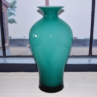 VASO IN VETRO “AURORA” OPALE BALTIC GREEN H. 42 CM. ONLYLUX