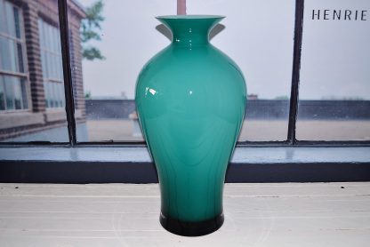 VASO IN VETRO “AURORA” OPALE BALTIC GREEN H. 42 CM. ONLYLUX
