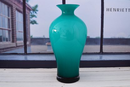 VASO IN VETRO “AURORA” OPALE BALTIC GREEN H. 42 CM. ONLYLUX - immagine 4