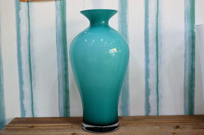 VASO IN VETRO “AURORA” OPALE BALTIC GREEN H. 42 CM. ONLYLUX - immagine 6