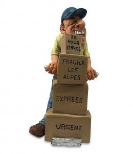 CARICATURA MESTIERE MAGAZZINIERE-CORRIERE LES ALPES