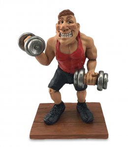 CARICATURA MESTIERE “BODYBUILDER” LES ALPES