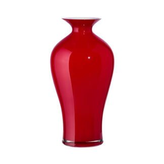Vaso "aurora" opale rosso h. 42 art. OL01665 Onlylux