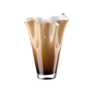 Vaso "wave" opale fume' h. 30 art. ol00332 Onlylux.