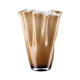 Vaso "wave" opale fume' h. 40 art. ol00333 Onlylux