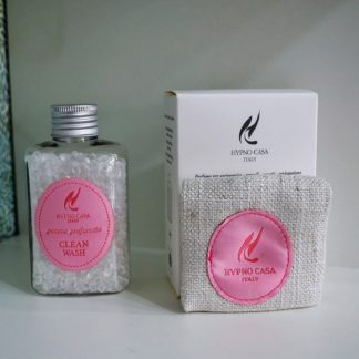 Gemme profumate 60 gr e sacchetto in tessuto"clean wash" hypno casa