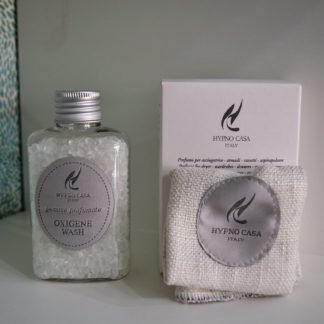 Gemme profumate 60 gr e sacchetto in tessuto"oxigene wash" hypno casa