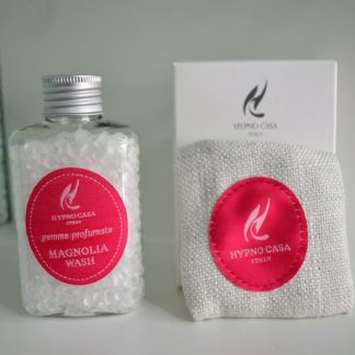 Gemme profumate 60 gr e sacchetto in tessuto"magnolia wash" hypno casa