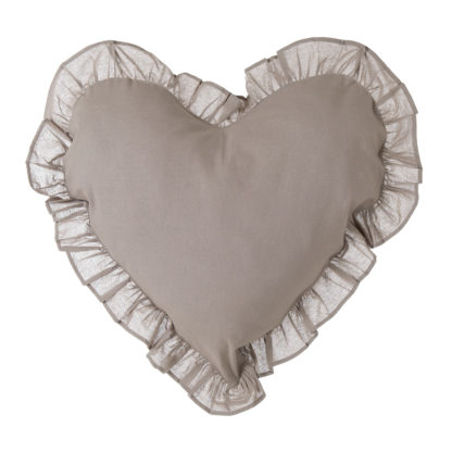 CUSCINO A CUORE "LIGHT GREY" 60X60 A2840699LG BLANC & MARICLO'