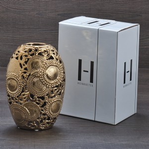 VASO ORO MATT 17X23 KYOTO D17361 HENRIETTE