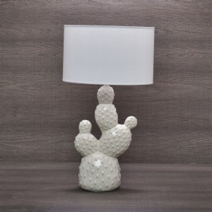 Lampada "Cactus" diam. 34 cm. h. 61 cm. bianca collezione Fusion D15145 Henriette