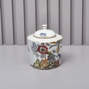 Biscottiera "Secret Garden" cm. 16x19 h. D17449 Henriette