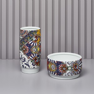 Vaso "Trinacria" h. 36 diam. 16.5 D17471 Henriette