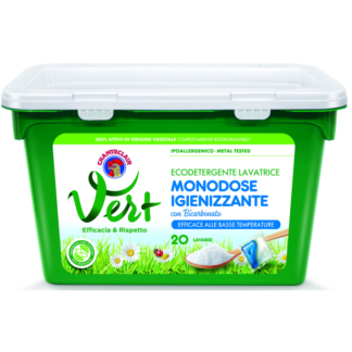 Chanteclair vert monodose lavatrice igienizzante 20 lavaggi