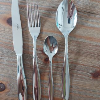Set 24 pz. servizio di posate in acciaio inox 18/10 "Fashion" 3mm. Morinox made in italy