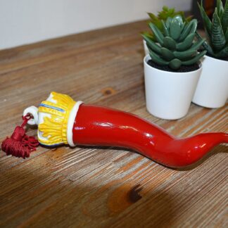 Corno portafortuna 19cm art.CR57/1 Made in Italy Sbordone