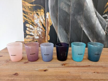 Set 6 Bicchieri in pasta di Vetro Colorata "COLORI TENUI" 260ml Magma