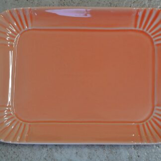 Vassoio rett. in porcellana "arancio" 23x17 art. 35788 Palais Royal