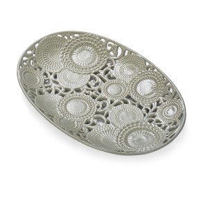Piatto Ovale "Grigio" collezione Kyoto cm.42x28 D17661 Henriette