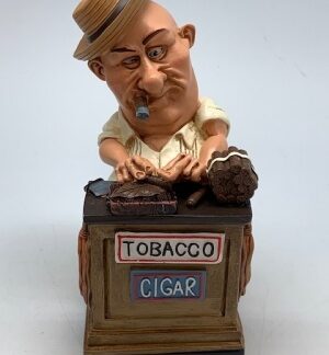 Caricatura di mestiere "Tabaccaio" h.17 cm. Smi W0864