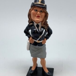 Caricatura di mestiere "Polizziotta" h.15 cm. Smi W0859