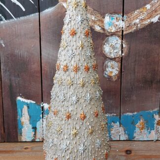 Albero in resina h. 45 cm. stelle tricolore D17789 Henriette