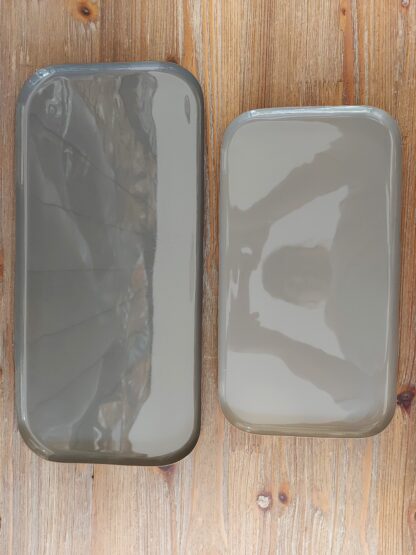 Set 2 vassoio in metallo grey tone Innova living - immagine 3