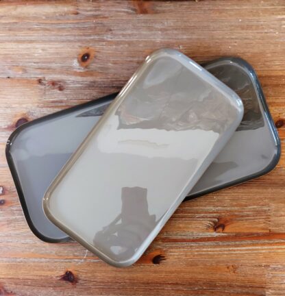 Set 2 vassoio in metallo grey tone Innova living - immagine 4