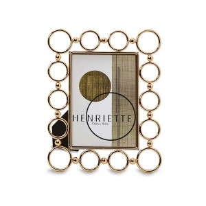 CORNICE METALLO DORATO "SINFONIE"  CM.21X26(13X18) D17840 HENRIETTE