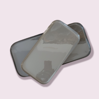 Set 2 vassoio in metallo grey tone Innova living